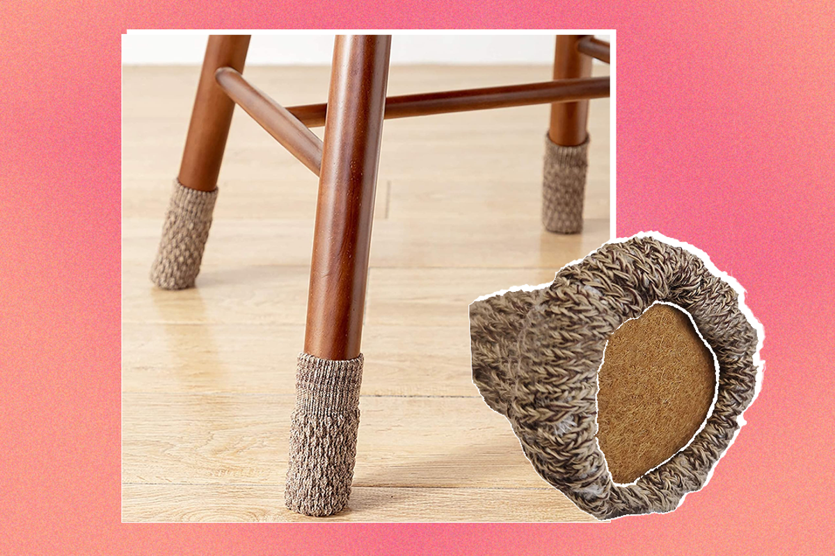 These cute 9 chair socks rescued my hardwood floors from scuffs